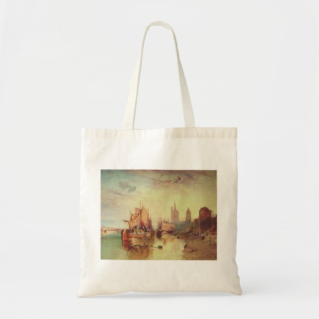 Tote Bag Arrivée d'un bateau à vapeur par Joseph Turner (Devant)