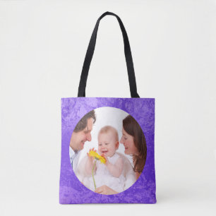 Tote Bag Arrondi en Carré Frame splatz 3 + votre photo