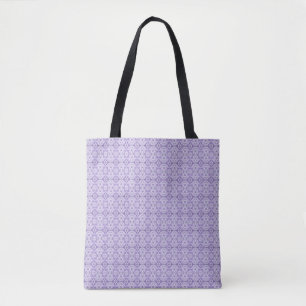 Tote Bag Art abstrait aquarelle violet clair ombre