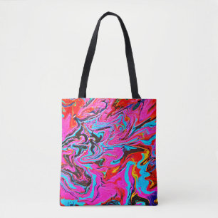 Tote Bag Art Abstrait, Arrière - plan, Peinture à la main,