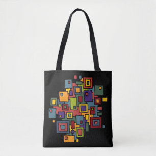 Tote Bag ART Abstrait - CARTES DE LA VILLE II