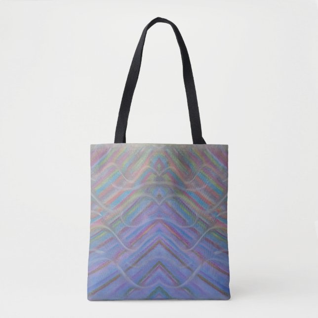 Tote Bag Art abstrait coloré unique P40M (Devant)