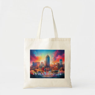 Tote Bag Art Abstrait d'Indianapolis