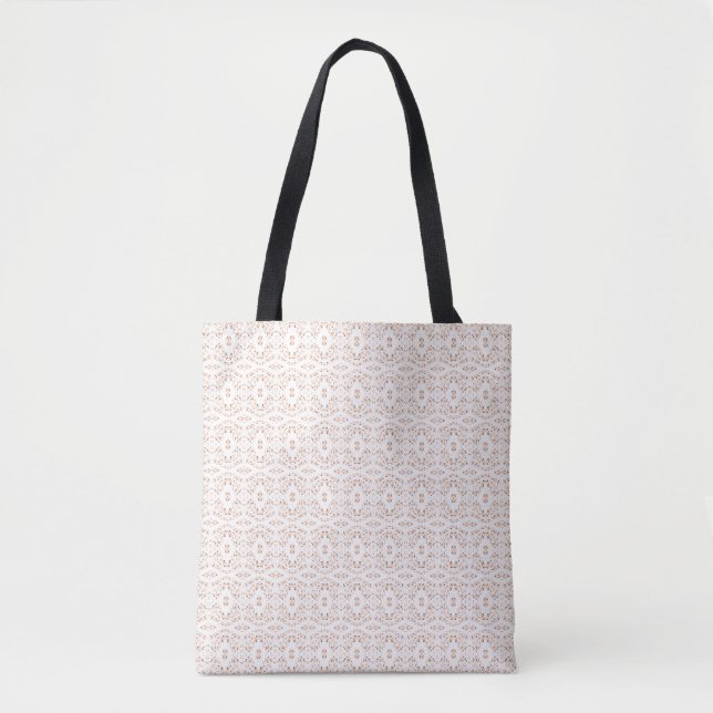 Tote Bag Art Abstrait Gouache Orange Blanc Spectroscopique (Devant)