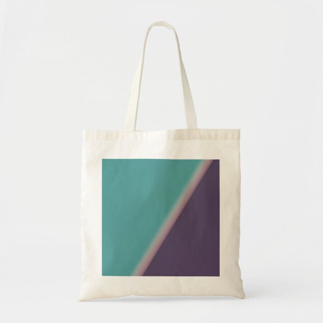 Tote Bag Art Abstrait Turquoise violet (Devant)