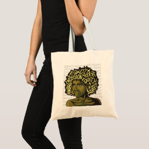 Tote Bag Art africain puissant sur l'équité et l'inclusion