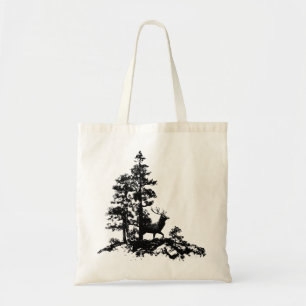 Tote Bag Art animal de nature de silhouette de forêt