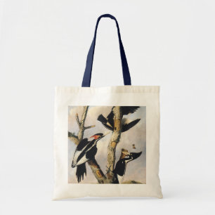 Tote Bag Art Audubon vintage Pic à bec ivoire