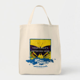 Tote Bag "Art bleu pour une cause" Fourre-tout $15,95