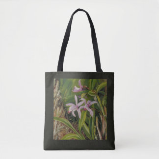 Tote Bag Art botanique d'orchidée tropicale