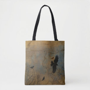 Tote Bag Art carte vintage