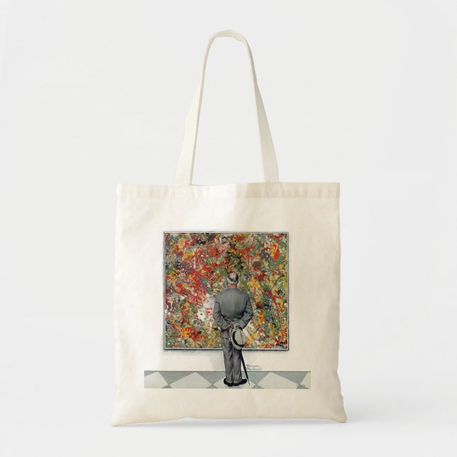 Tote Bag Art Connoisseur par Norman Rockwell (Devant)