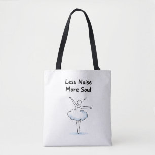 Tote Bag Art de citation d'âme de danseuse de ballet minima