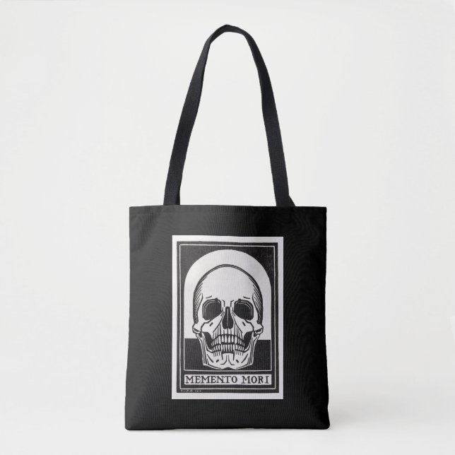 Tote Bag Art de crâne Memento Mori (Devant)