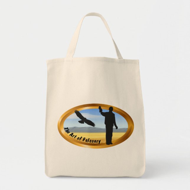 Tote Bag Art de Falconry - Ovale (Devant)