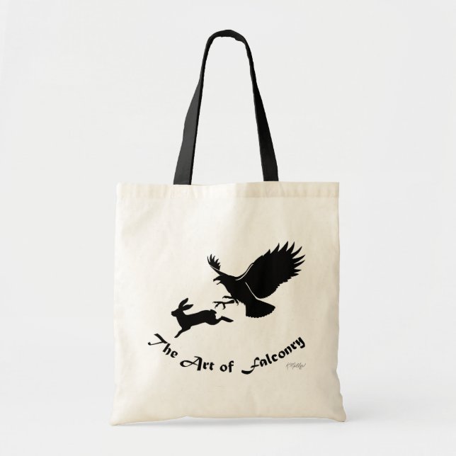 Tote Bag Art de la fauconnerie - Buse à queue rousse (Devant)