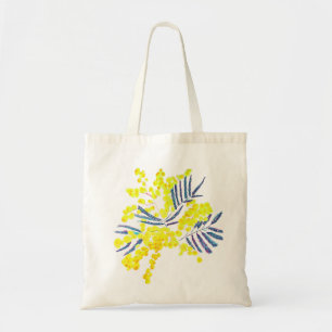 Tote Bag Art de la fleur jaune de Wattle Mimosa Australie