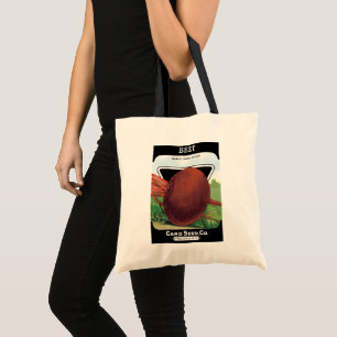 Tote Bag Art de l'étiquette de paquet de semences vintage,