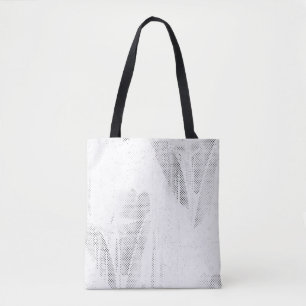 Tote Bag Art de ligne, Coquillage, Harpe