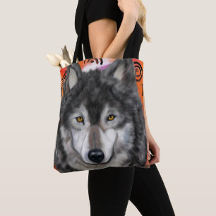 Tote Bag Art de loup