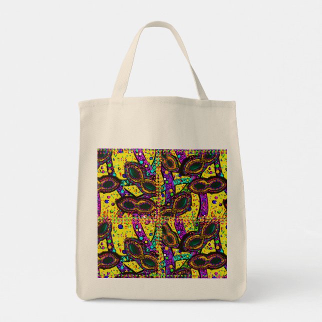 Tote Bag Art de Mardi Gras (Dos)
