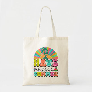 Tote Bag Art de mot d'été amusant et cool