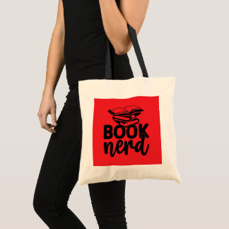 Tote Bag Art de mots de nerd de livre drôle