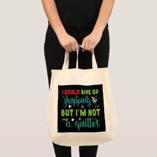Tote Bag Art de mots de shopping amusant