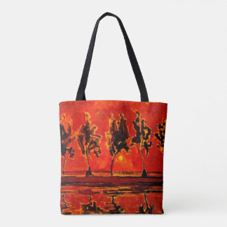 Tote Bag art de Piet Mondrian, Arbres au bord de la Geine a