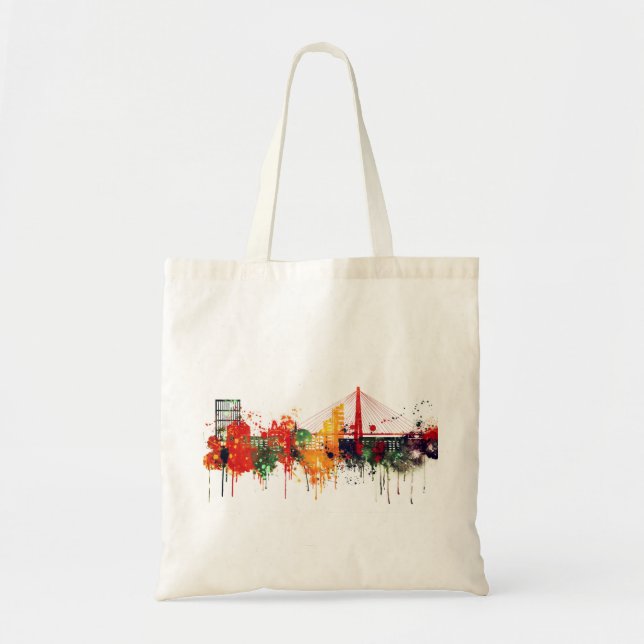 Tote Bag Art de ville de Charleston (Devant)