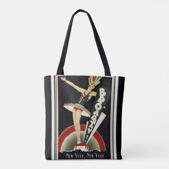 Tote Bag Art déco Broadway New York Fourre-tout (Dos)