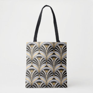 Tote Bag Art Déco Gold Black Elegance : Années folles