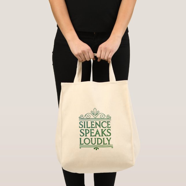 Tote Bag Art Déco Message Épicerie Fourre-tout (Devant (produit))