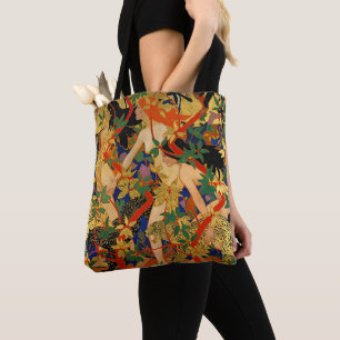Tote Bag Art Déco vintage, Diana et ses Nymphes ou la chass