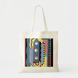 Tote Bag Art Déco vintage motifs géométriques Jazz Pochoir