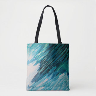 Tote Bag Art d'encre d'alcool "du conte de la sirène" -