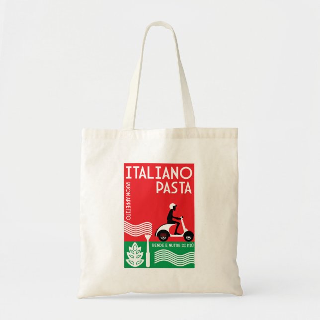 Tote Bag Art des pâtes italiennes (Devant)