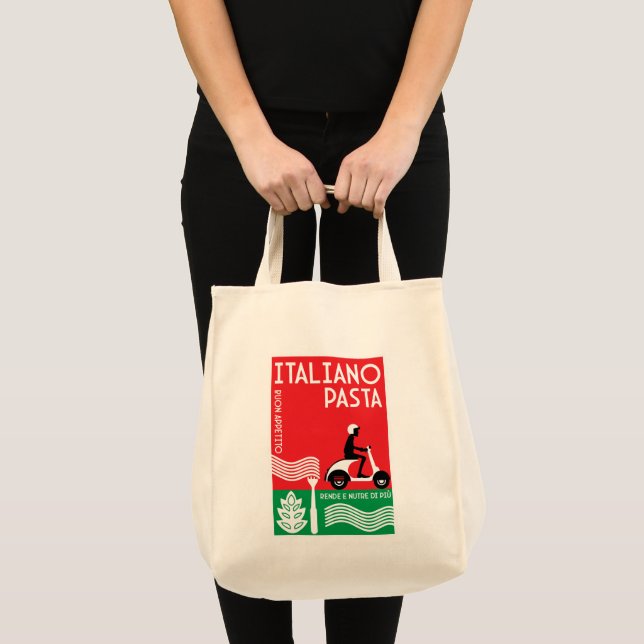 Tote Bag Art des pâtes italiennes (Devant (produit))