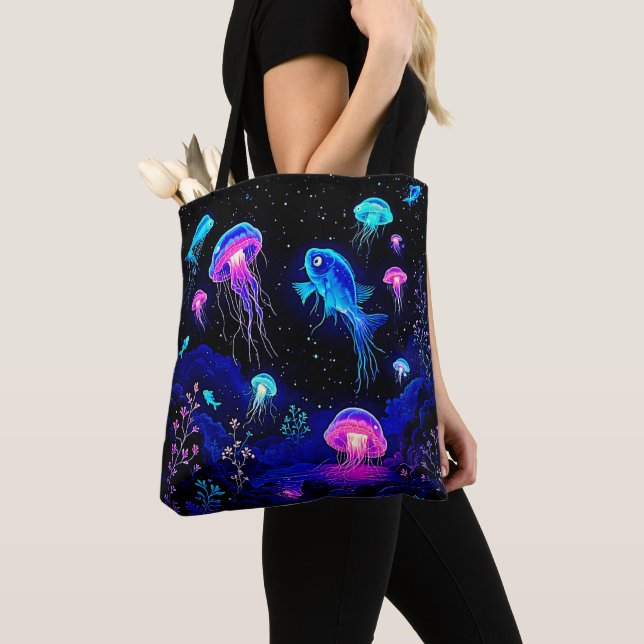 Tote Bag Art des profondeurs océaniques (De près)