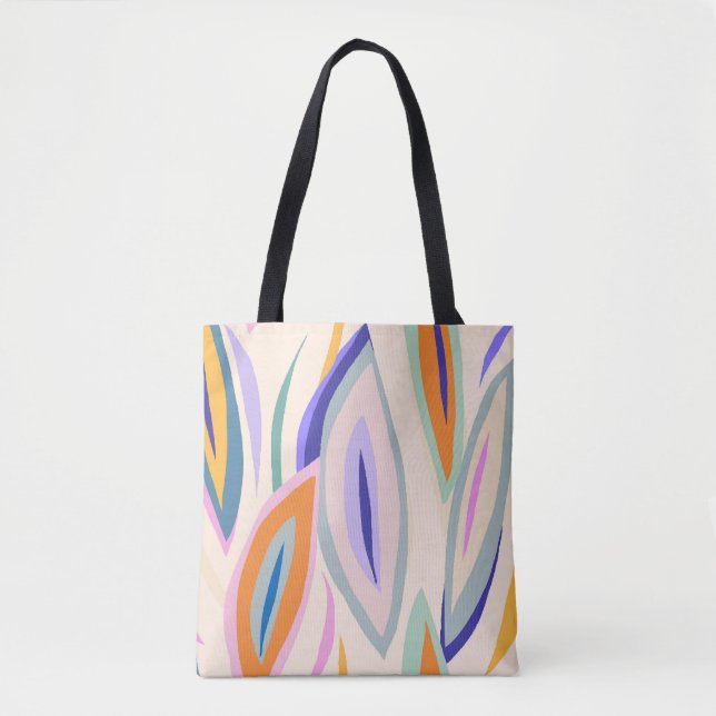 Tote Bag Art d'été : Motif de collage créatif (Devant)