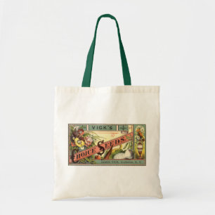 Tote Bag Art d'étiquette de paquet de graines vintage, grai