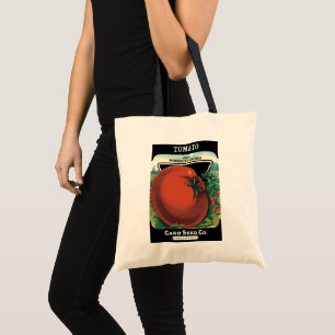 Tote Bag Art d'étiquette de paquet de graines vintage, Toma
