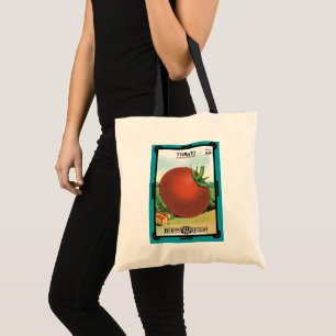 Tote Bag Art d'étiquette de paquet de graines vintage, toma