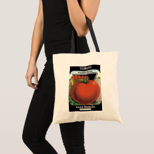 Tote Bag Art d'étiquette de paquet de graines vintage, Toma