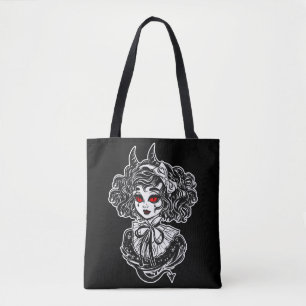 Tote Bag Art d'illustration de sorcière Salem