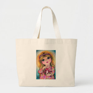 Tote Bag Art d'oeil de soleil d'été grand - bips