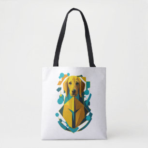 Tote Bag Art doré coloré