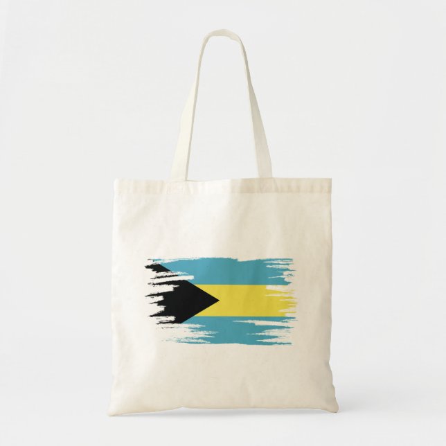 Tote Bag Art Drapeau Bahamas (Devant)