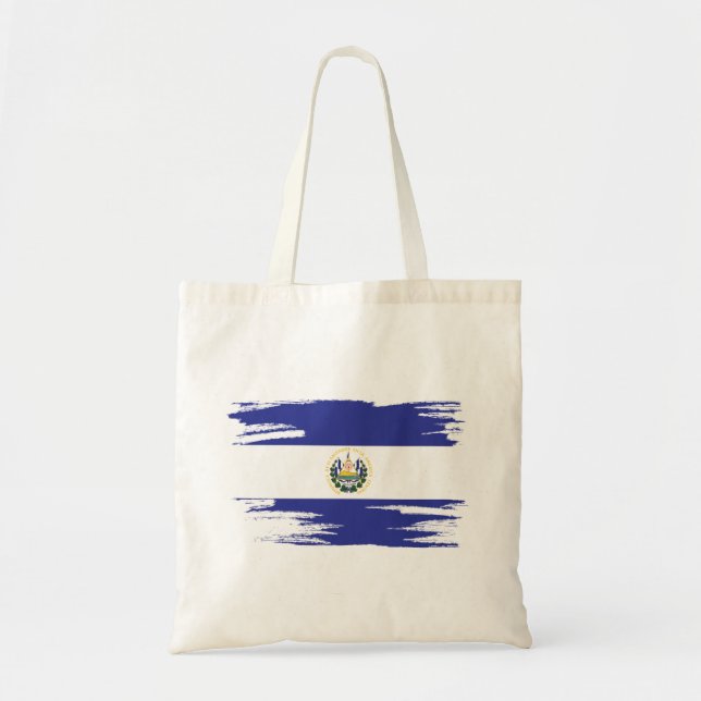 Tote Bag Art Drapeau El Salvador (Devant)