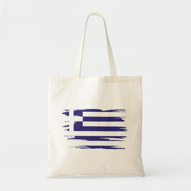 Tote Bag Art Drapeau Grèce (Devant)